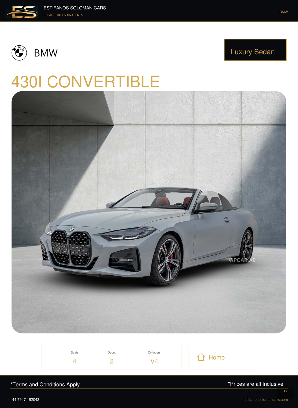 BMW 430I CONVERTIBLE