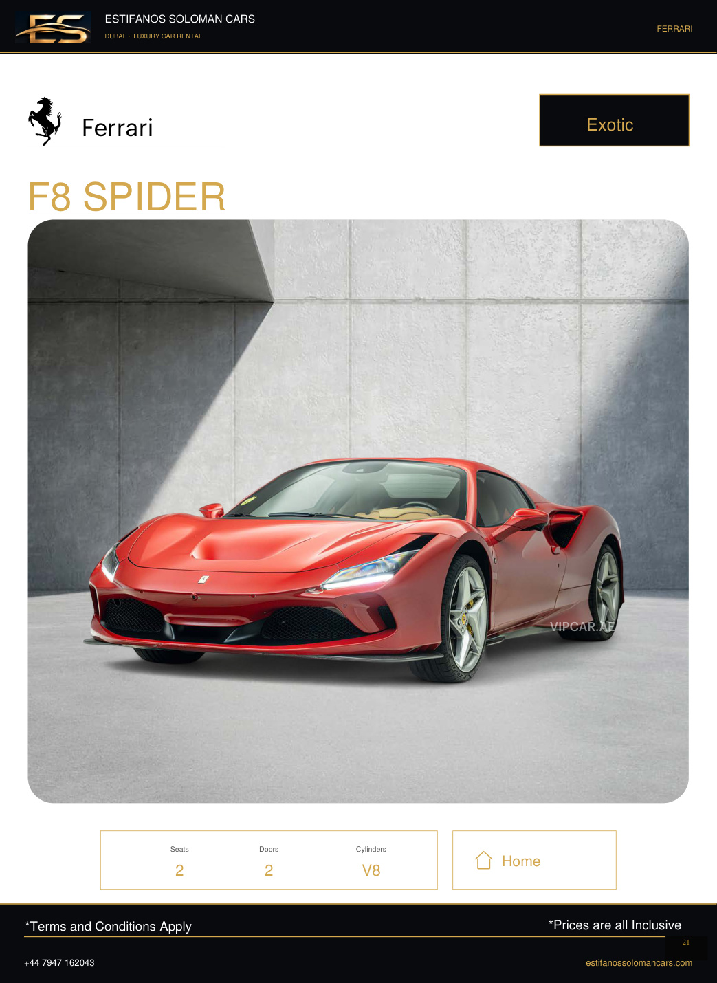 Ferrari F8 SPIDER