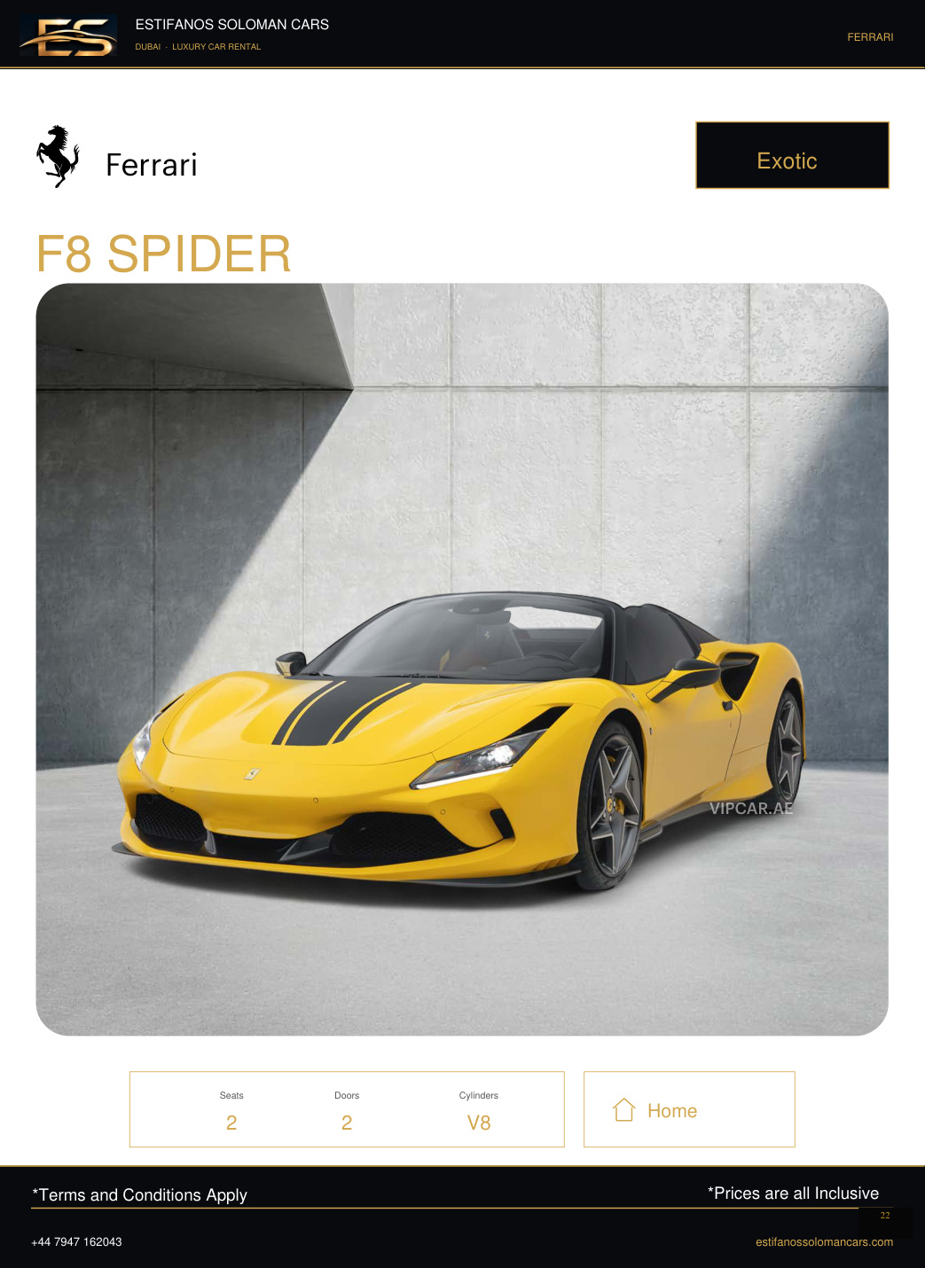 Ferrari F8 SPIDER