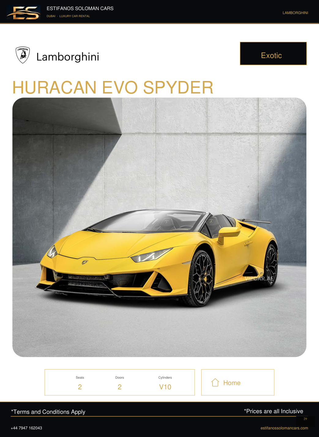 Lamborghini HURACAN EVO SPYDER