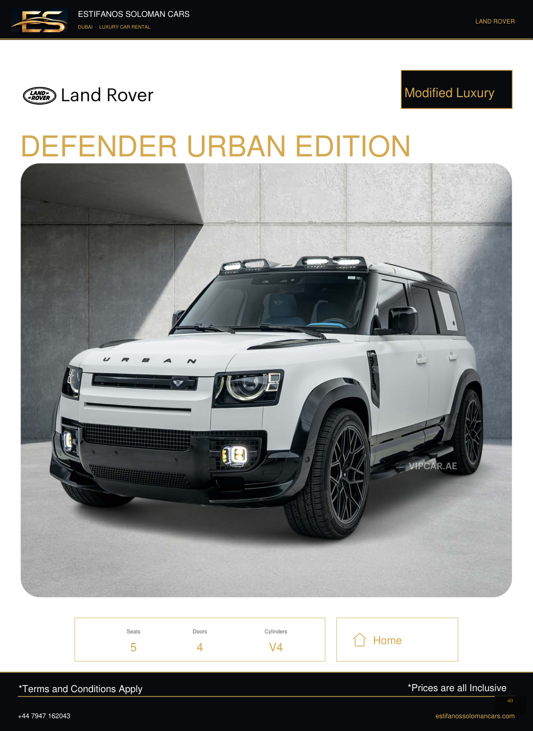 Land Rover DEFENDER URBAN EDITION