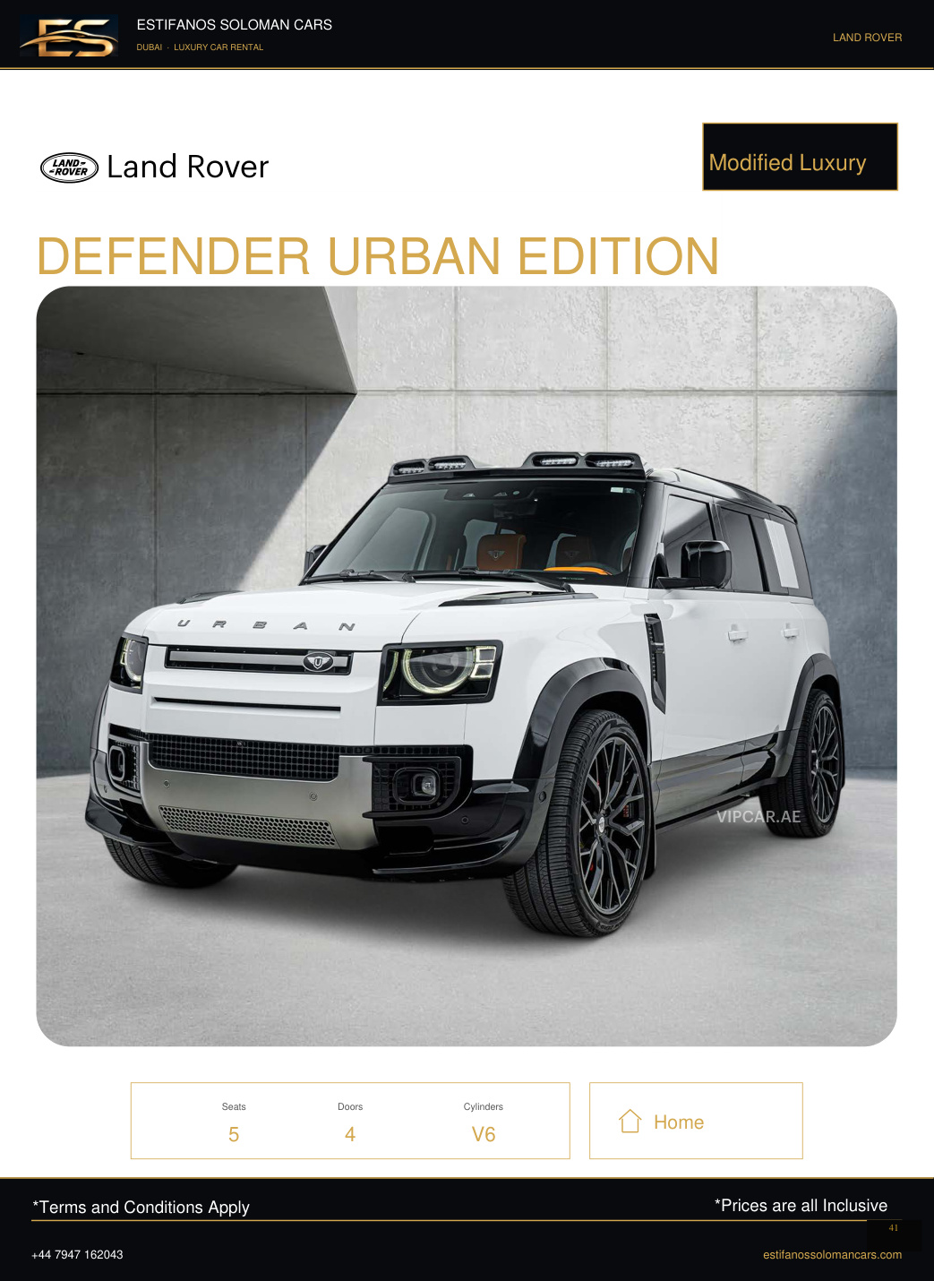 Land Rover DEFENDER URBAN EDITION