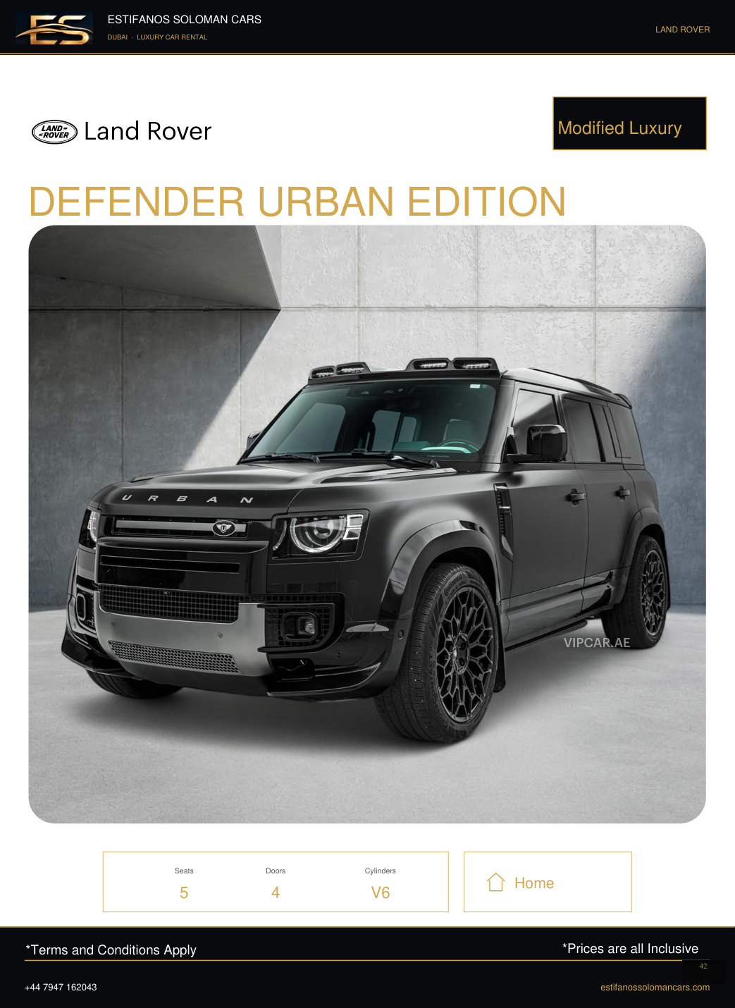 Land Rover DEFENDER URBAN EDITION